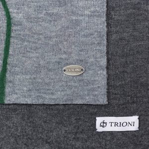 Photo Trioni Wool Scarf with poppies
