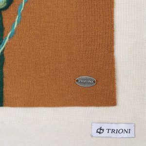 Photo Trioni Wool Scarf with sunflowers