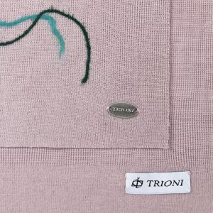Photo Trioni Wool Scarf with red flower