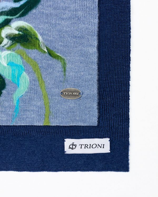 Wool Scarf with lupins
