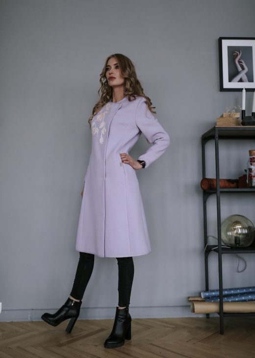 Coat in lavender