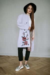 Foto Trioni lavender coat