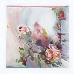 Photo Trioni Silk scarf with roses