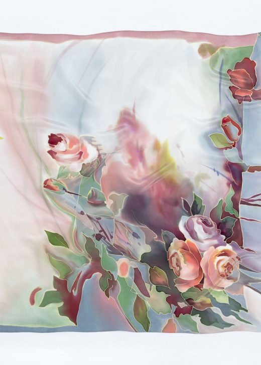 Silk Scarf with roses
