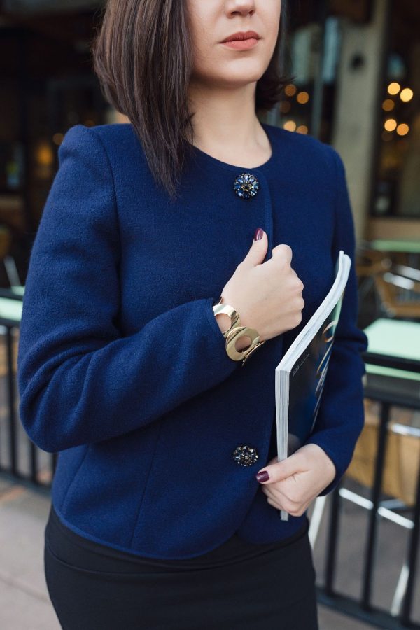 Jacket in blue
