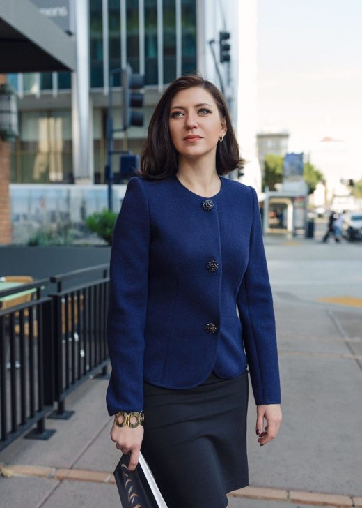 Jacket in blue