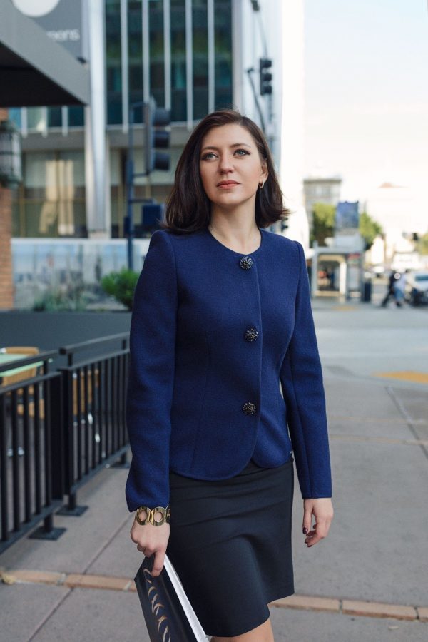 Jacket in blue