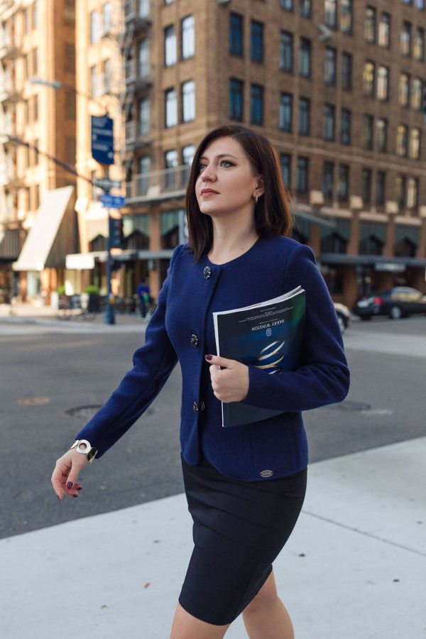 Jacket in blue