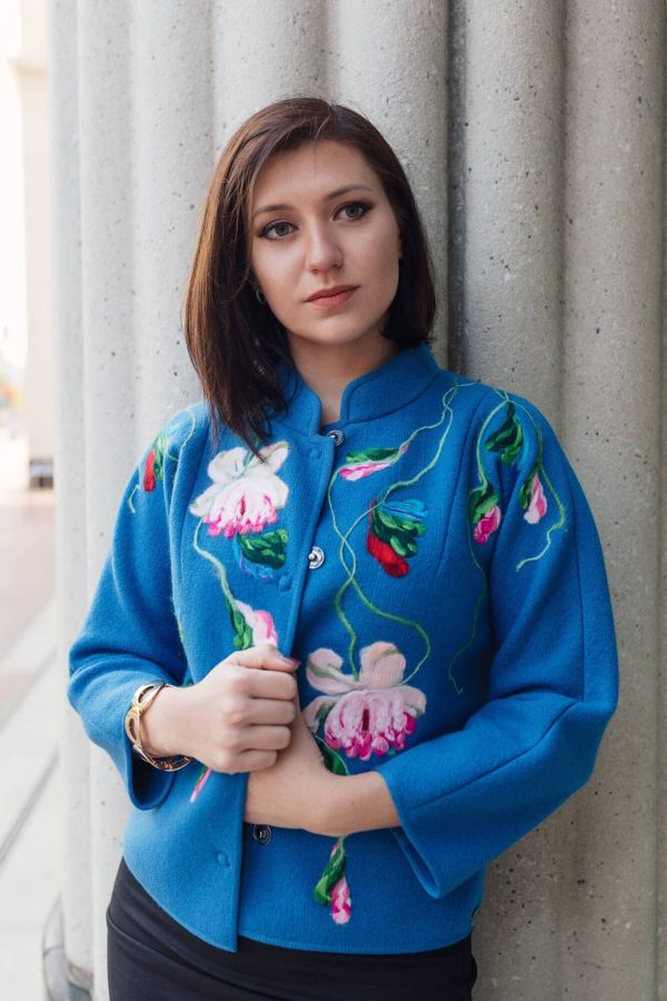 Jacket in light blue