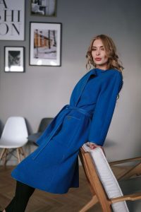 Photo Trioni Wool coat in blue