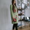 Wool coat in green
