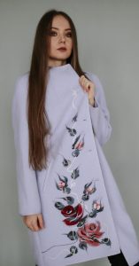 Photo Wool coat in lavender