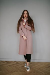 Photo Trioni Wool coat in rose