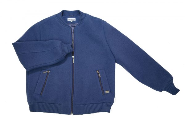 Men Bomber in Denim Blue