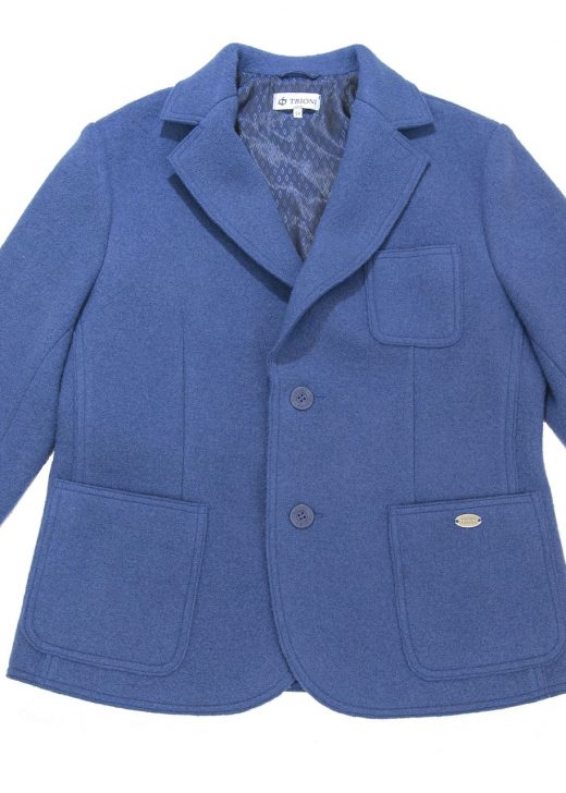 Men Club Coat in Denim Blue